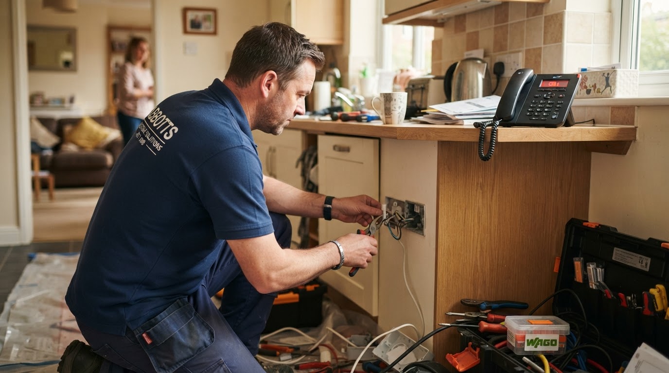 Virtual receptionist services for electricians handling calls while working on site